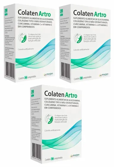 3 Caixas Colaten Artro - Suplemento Para Articulações - 30 Comprimidos